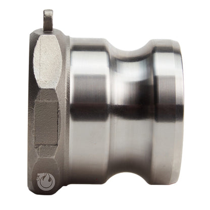 Stainless Steel 2" Male Camlock x 2" Female NPT (USA)