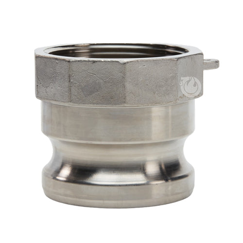 Stainless Steel 2 1/2" Male Camlock x 2 1/2" Female NPT