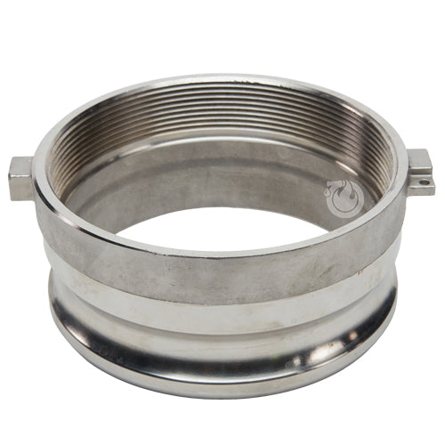 Stainless Steel 6" Male Camlock x 6" Female NPT