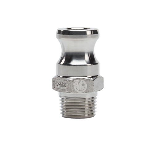 Stainless Steel 1/2" Camlock Male x 1/2" NPT Male (USA)