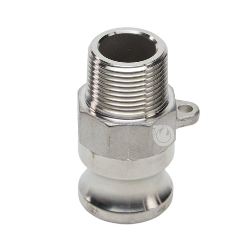 Stainless Steel 3/4" Camlock Male x 3/4" NPT Male (USA)
