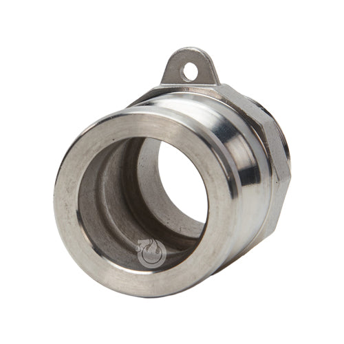 Stainless Steel 1 1/4" Camlock Male x 1 1/4" NPT Male