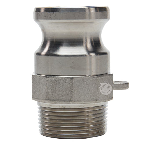 Stainless Steel 1 1/4" Camlock Male x 1 1/4" NPT Male