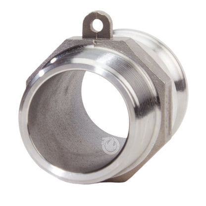 Stainless Steel 1 1/2" Camlock Male x 1 1/2" NPT Male (USA)