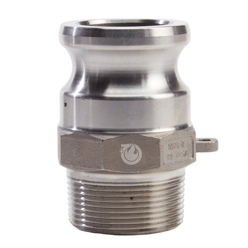 Stainless Steel 1 1/2" Camlock Male x 1 1/2" NPT Male (USA)