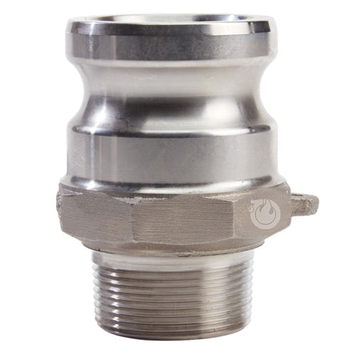 Stainless Steel 2" Camlock Male x 1 1/2" NPT Male (USA)