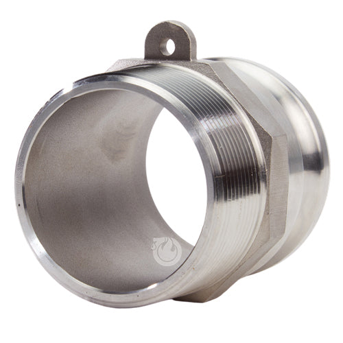 Stainless Steel 3" Camlock Male x 3" NPT Male (USA)