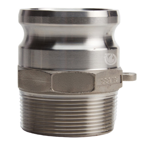 Stainless Steel 3" Camlock Male x 3" NPT Male (USA)