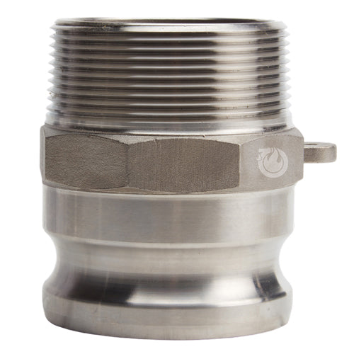Stainless Steel 3" Camlock Male x 3" NPT Male (USA)