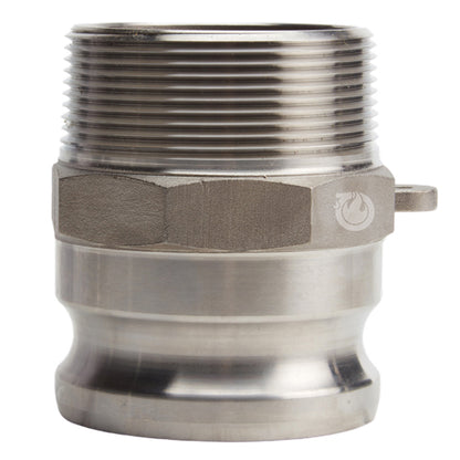 Stainless Steel 3" Camlock Male x 3" NPT Male (USA)