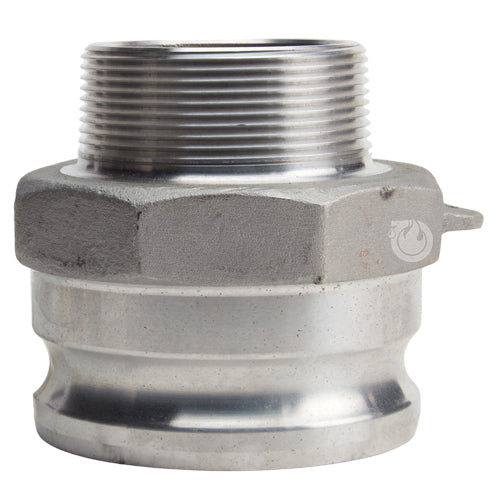 Stainless Steel 4" Camlock Male x 3" NPT Male (USA)