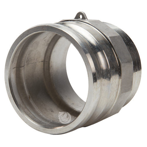 Stainless Steel 4" Camlock Male x 4" NPT Male