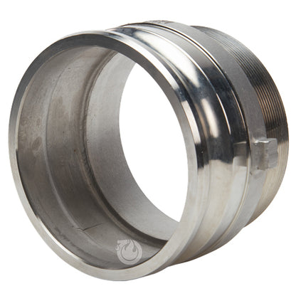 Stainless Steel 6" Camlock Male x 6" NPT Male (USA)