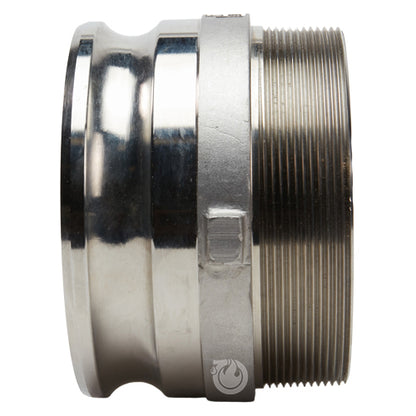 Stainless Steel 6" Camlock Male x 6" NPT Male (USA)