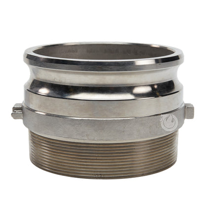 Stainless Steel 6" Camlock Male x 6" NPT Male (USA)