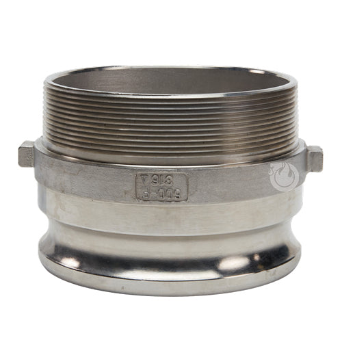 Stainless Steel 6" Camlock Male x 6" NPT Male (USA)
