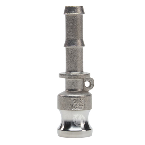 Stainless Steel 1/2" Male Camlock to Hose Shank