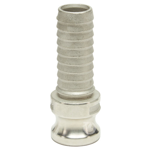 Stainless Steel 1" Male Camlock to Hose Shank