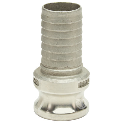 Stainless Steel 1 1/2" Male Camlock to Hose Shank