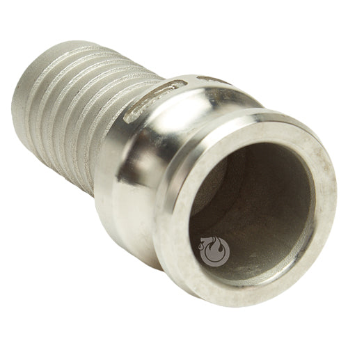 Stainless Steel 1 1/2" Male Camlock to Hose Shank