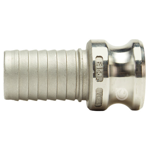Stainless Steel 1 1/2" Male Camlock to Hose Shank