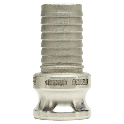 Stainless Steel 1 1/2" Male Camlock to Hose Shank