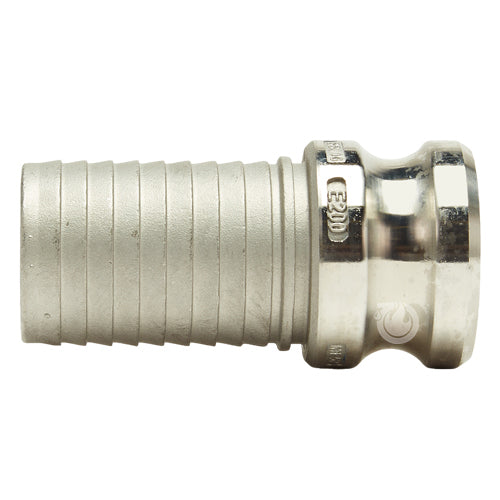 Stainless Steel 2" Male Camlock to Hose Shank