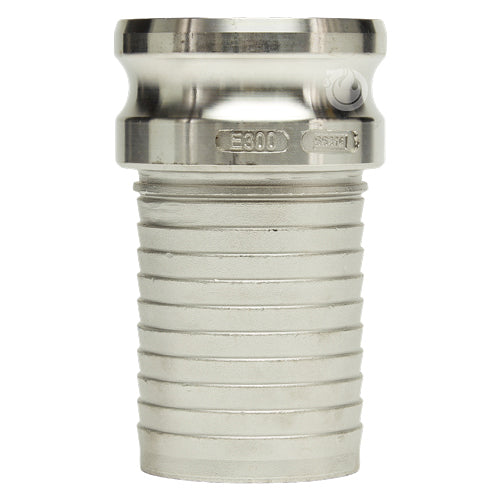 Stainless Steel 3" Camlock Male to Hose Shank