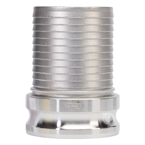 Stainless Steel 4" Camlock Male to Hose Shank
