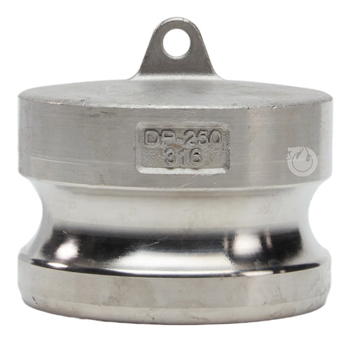 Stainless Steel 2 1/2" Camlock Male Dust Plug