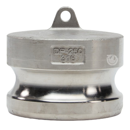 Stainless Steel 2 1/2" Camlock Male Dust Plug