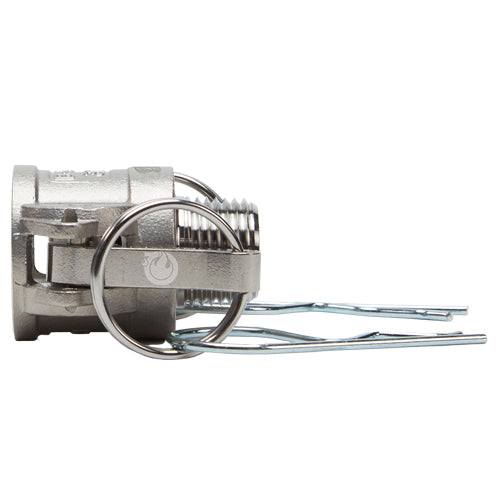 Stainless Steel 1/2" Female Camlock x 1/2" Male NPT (USA)
