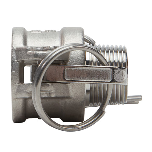 Stainless Steel 3/4" Female Camlock x 3/4" Male NPT (USA)