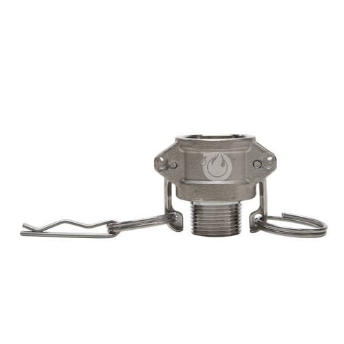 Stainless Steel 3/4" Female Camlock x 3/4" Male NPT (USA)