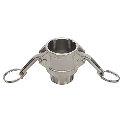 Stainless Steel 1 1/4" Female Camlock x 1 1/4" Male NPT