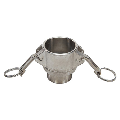 Stainless Steel 1 1/2" Female Camlock x 1 1/2" Male NPT (USA)