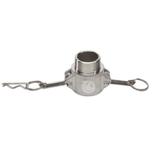 Stainless Steel 1 1/2" Female Camlock x 1 1/2" Male NPT (USA)