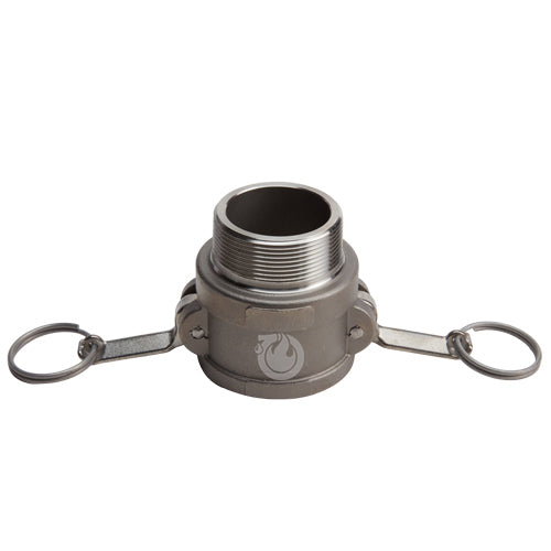 Stainless Steel 2" Female Camlock x 2" Male NPT (USA)