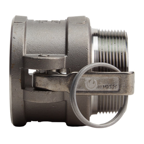 Stainless Steel 2" Female Camlock x 2" Male NPT (USA)