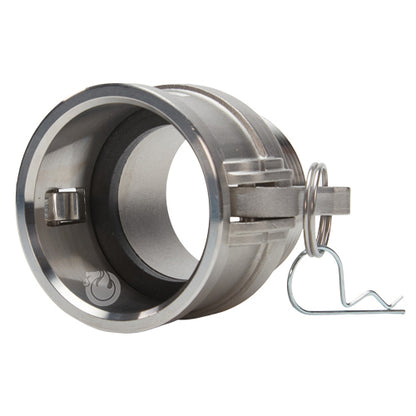 Stainless Steel 2 1/2" Female Camlock x 2 1/2" Male NPT (USA)