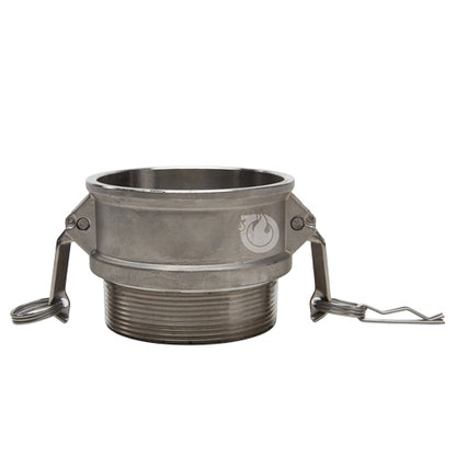 Stainless Steel 4" Female Camlock x 3" Male NPT (USA)