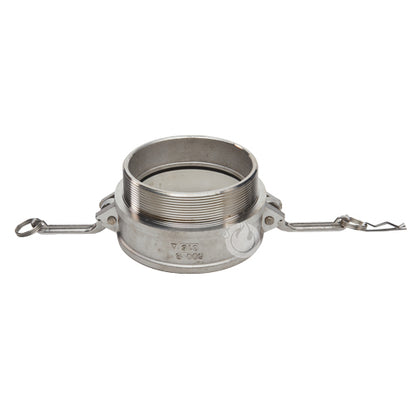 Stainless Steel 6" Female Camlock x 6" Male NPT
