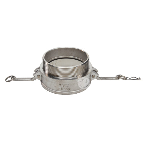 Stainless Steel 6" Female Camlock x 6" Male NPT (USA)
