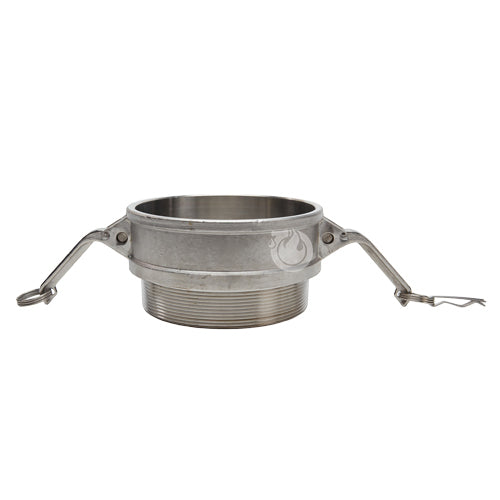 Stainless Steel 6" Female Camlock x 6" Male NPT (USA)