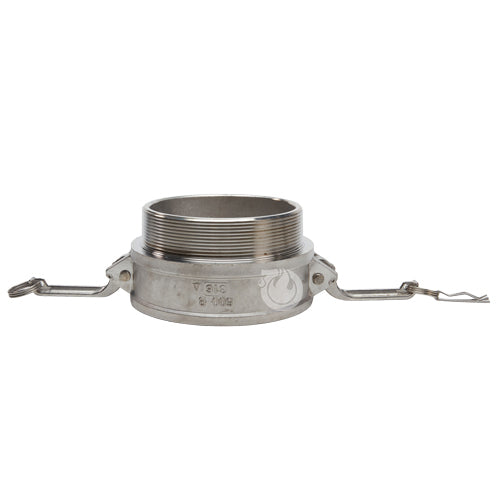 Stainless Steel 6" Female Camlock x 6" Male NPT (USA)