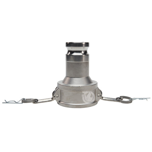 Stainless Steel 3" Female Camlock x 2" Male Camlock (USA)
