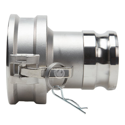 Stainless Steel 4" Female Camlock x 3" Male Camlock