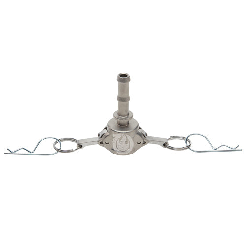 Stainless Steel 1/2" Female Camlock to Hose Shank