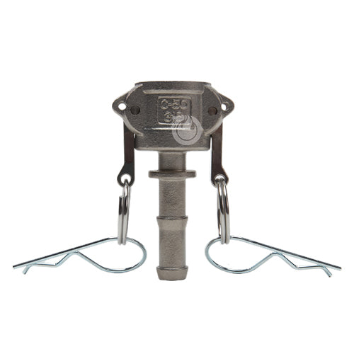 Stainless Steel 1/2" Female Camlock to Hose Shank