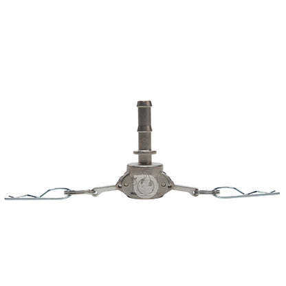 Stainless Steel 1/2" Female Camlock to Hose Shank